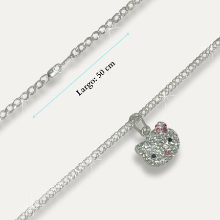 Collares. Collares de plata. Collares plata. Collares para mujer. Collar con dije. Collares moda 2024. Collares 2024. Collar para vestido. Collar con vestido. Zirconia. Regalo para mi novia. Collares de graduación. Collares para graduación. Collar para XV años. Aretes de plata. Aretes plata. Aretes para mujer. Aretes. Aretes de moda 2024. Aretes para fiesta de noche. Aretes de zirconia. Plata esterlina. Plata ley 925. Plata pura. Plata 925. Collar de plata y aretes de Kitty. Hello Kitty.